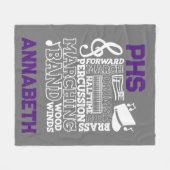 50"x60" School Band Stadion Fleece Blanket (Vorderseite (Horizontal))
