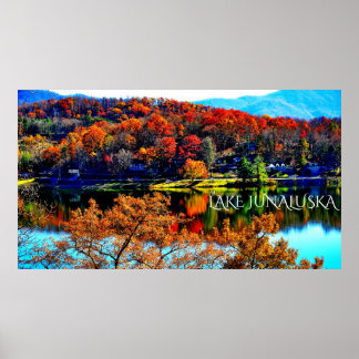 50 X 27 LAKE JUNALUSKA PREMIUM LEINWAND GLOSS POST POSTER