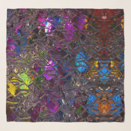 50" x 50" Quadratskarf, glanzfarbene Farbe Schal
