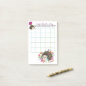 50 x BINGO Spielblätter für Baby Igel Post-it Klebezettel (Auf Schreibtisch)