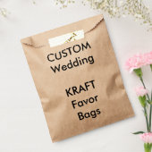 50 x Custom Wedding KRAFT Papier Gefälligkeitstasc Geschenktütchen (Versiegelt)