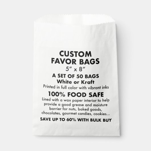 50 x Personalisierte Farbtaschen Geschenktütchen (Vorderseite)