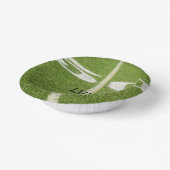 50 Yard Line Green Football Field Pappteller (Gewinkelt)