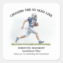 50 Yards American Football 50. Geburtstag