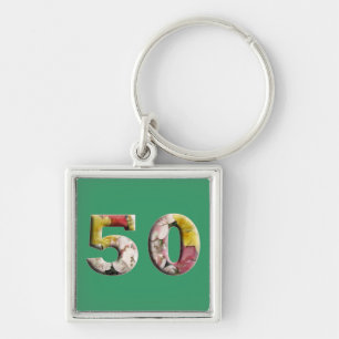 50 Years 50th Birthday Milestone Keychain Schlüsselanhänger