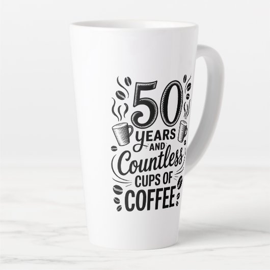 50 Years and Countless Cups of Coffee  Milchtasse (Rechte Ecke)