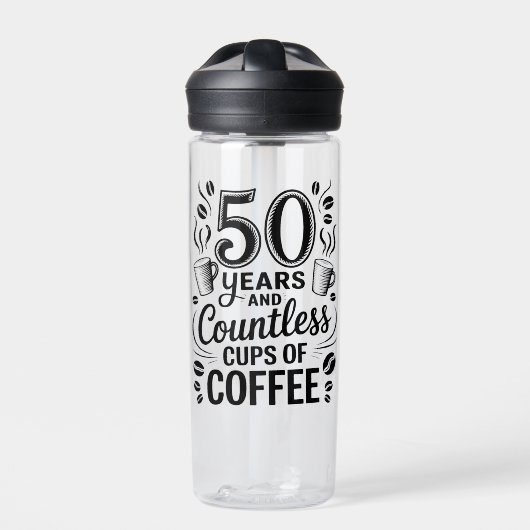 50 Years and Countless Cups of Coffee  Trinkflasche (Vorderseite)