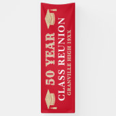 50 Years! LARGE 8 FT Class Reunion banner (Vertikal)