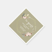 "50 Years of Forever: An Anniversary to Remember" Serviette (Ecke)