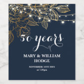 50 Years of Forever: An Anniversary to Remember" Weinetikett (Einzelnes Label)