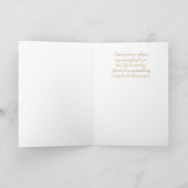 50 Years of Religious Service Cross and Lilies Karte (Innenseite)