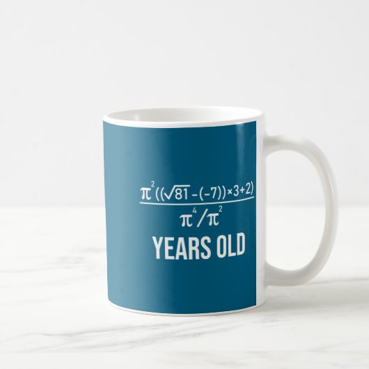 50 Years Old Equation Funny 50th Birthday Math  Kaffeetasse (Rechts)