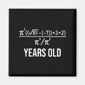 50 Years Old Equation Funny 50th Birthday Math  Magnet (Vorne)