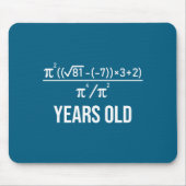50 Years Old Equation Funny 50th Birthday Math Mousepad (Vorne)