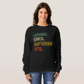 50 Years Old Legend Since September 1972 50th Bir Sweatshirt (Vorne ganz)