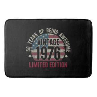 50 Years Old Vintage 1976 50th Birthday Limited Ed Badematte