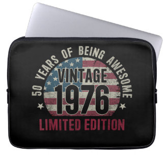 50 Years Old Vintage 1976 50th Birthday Limited Ed Laptopschutzhülle