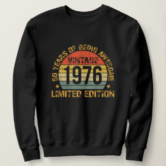 50 Years Old Vintage 1976 50th Birthday Sweatshirt