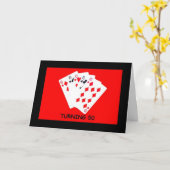 50 zu drehen ist ein großes Geschäft! Geburtskarte Karte (Gelbe Blume)