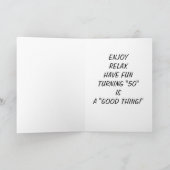 "50" ZU WENDEN IST EINE "GUTE SACHE!" KARTE (Innenseite)