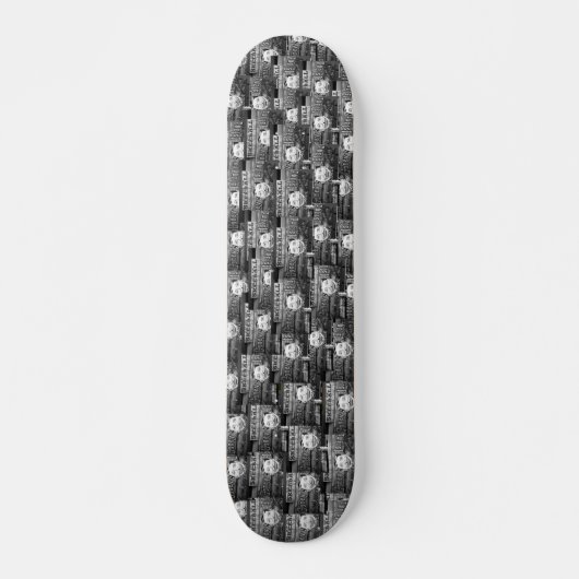 '50c Skeeball' angepasstes Skateboard (Vorne)
