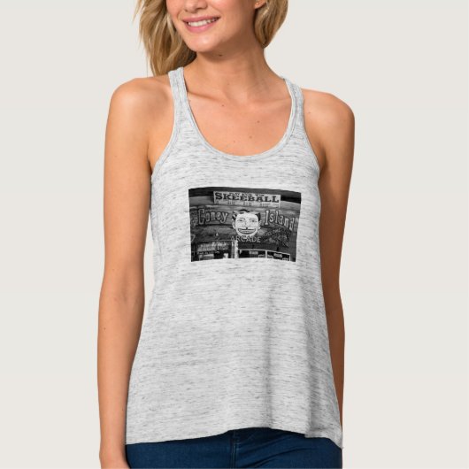 '50c Skeeball' Ladys' Racerback Tank Top (Vorderseite)