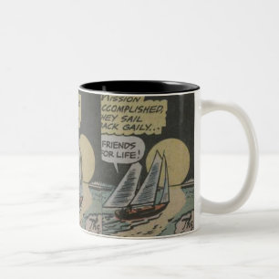 50er Adventure Comic   Bestes Geschenk für klassis Zweifarbige Tasse