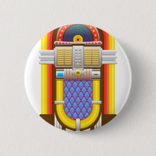 50er altmodische Jukebox Button