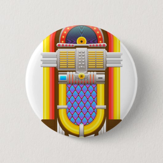 50er altmodische Jukebox Button (Vorderseite)