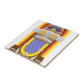 50er altmodische Jukebox Fliese (Seite)