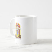 50er altmodische Jukebox Kaffeetasse (Vorderseite Links)