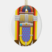 50er altmodische Jukebox Keramik Ornament (Rechts)