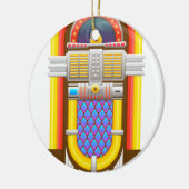 50er altmodische Jukebox Keramik Ornament (Links)