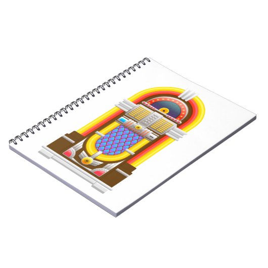 50er altmodische Jukebox Notizblock (Linke Seite)