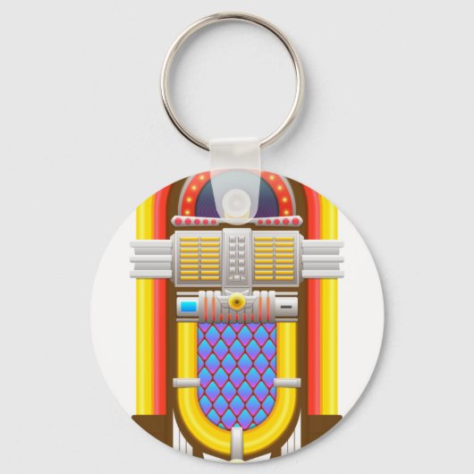 50er altmodische Jukebox Schlüsselanhänger (Vorderseite)