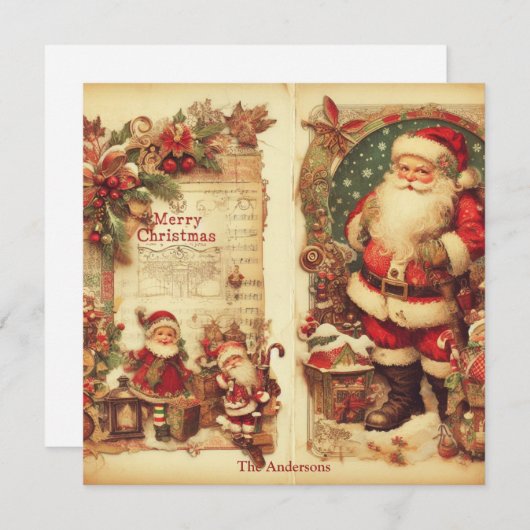 50er altmodische Mutation Feiertagskarte (Vorne/Hinten)