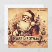 50er altmodische Mutation Feiertagskarte (Vorne/Hinten)