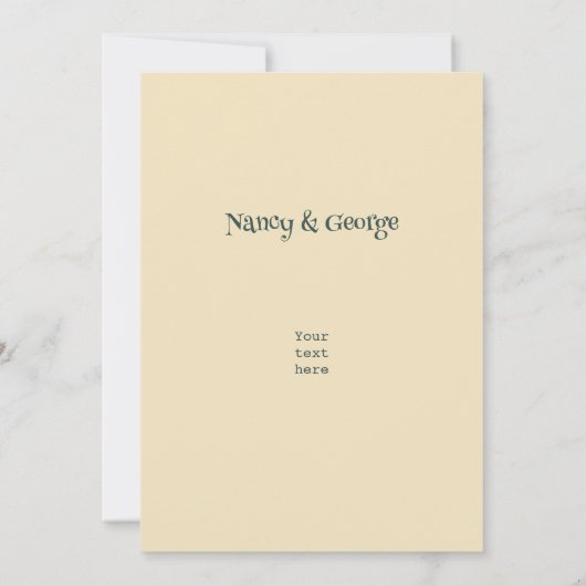 50er am Pool Einladung (Rückseite)