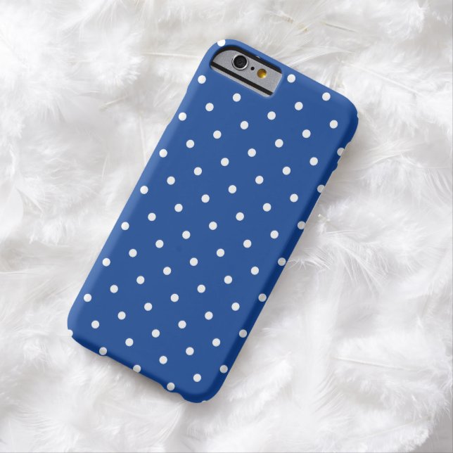 50er Art-Kobalt-Blau-Polka-Punkt iPhone 6 Fall Case-Mate iPhone Hülle (Beispiel)
