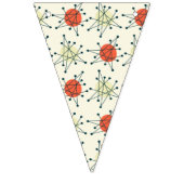 50er Atomic Retro Bunting Wimpelkette (Zweite Fahne)