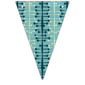 50er Atomic Retro Bunting Wimpelkette (Erste Fahne)