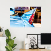 50er Autoflossen Poster (Heimbüro)