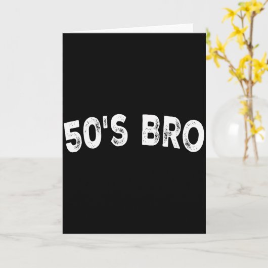 50er Bro Karte (Gelbe Blume)