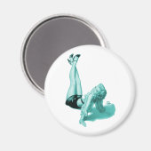 50er-Button-Up-Magnet Magnet (Vorderseite/Rückseite)