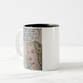 50er Classic Comic Zweifarbige Tasse (Vorderseite Links)