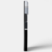 50er Classic monochrome Streifen, einfach mit Mono Case-Mate iPhone Hülle (Rückseite / Rechts)