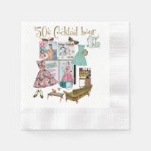 "50er Cocktail-Stunden-Servietten Serviette (Vorderseite)