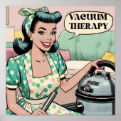 50er Comic Buch komische Vakuumtherapie Küche Poster (Vorne)