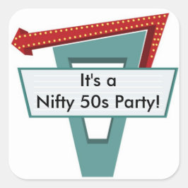 50er Diner Signer 1 Aufkleber