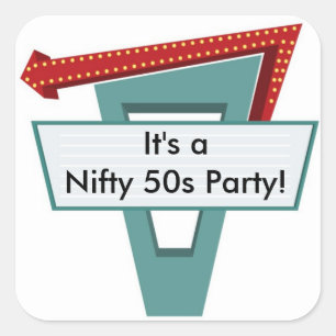 50er Diner Signer 1 Aufkleber